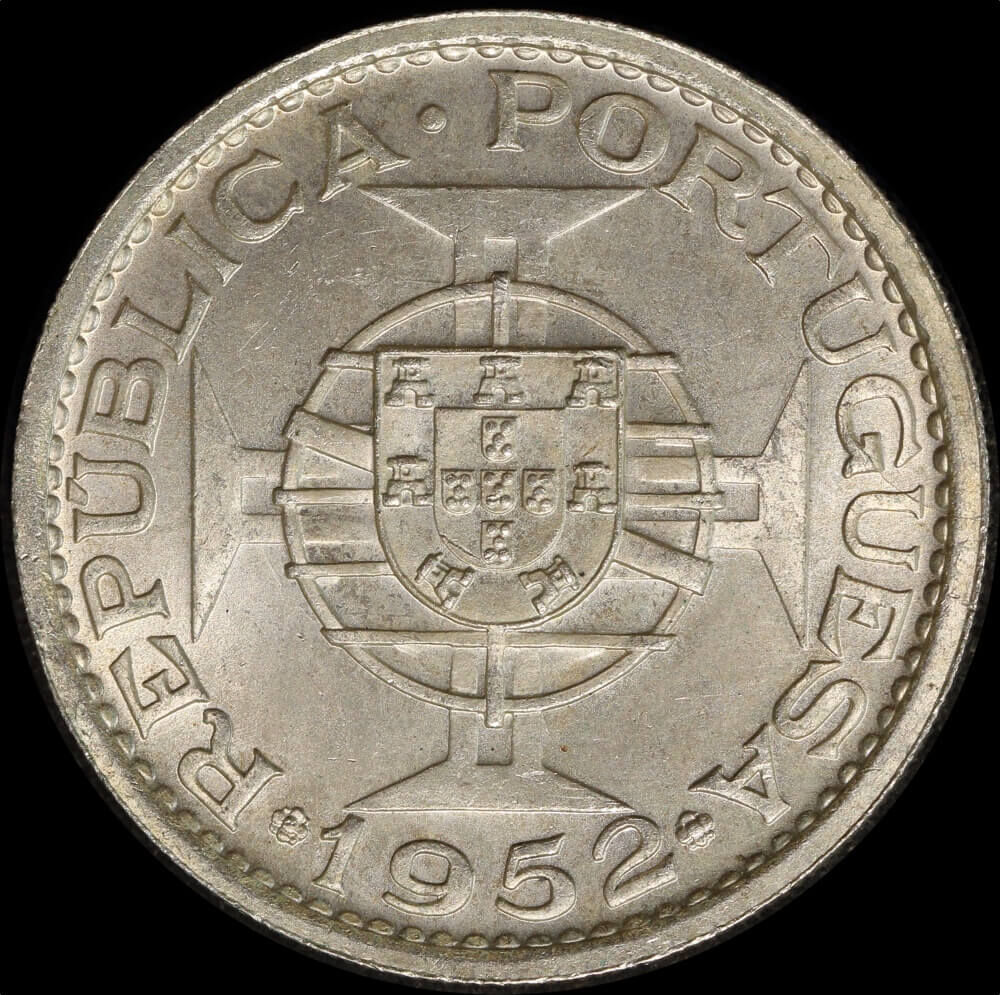 Macau 1952 Silver 5 Patacas KM#5 Uncirculated product image