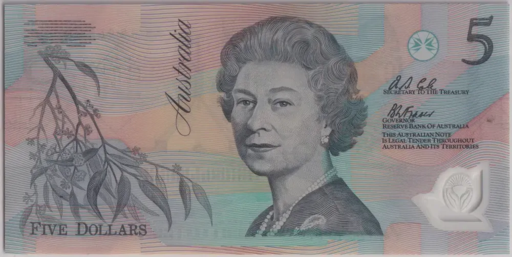 1992 $5 Note Fraser/Cole AB19 Last Prefix R214iL PCGS 65 PPQ