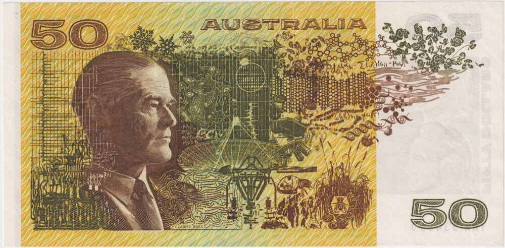 1974 $50 Note YAA First Prefix Phillips/Wheeler R505F Extremely Fine