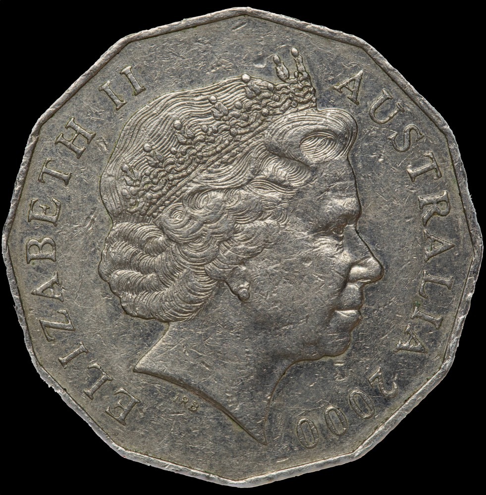 2000 50 Cent MIllennium Flag (Incuse Variety) good VF