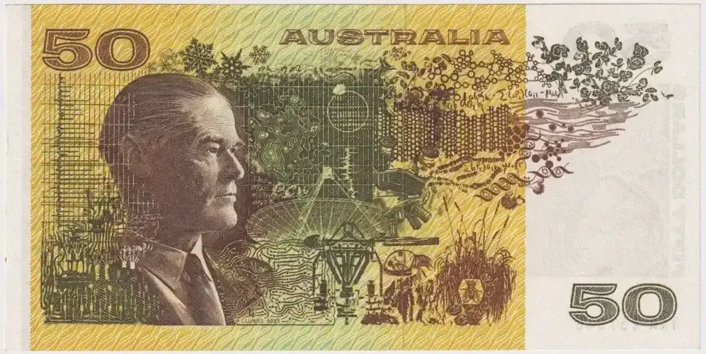 1974 $50 Note YAA First Prefix Phillips/Wheeler R505F good EF product image