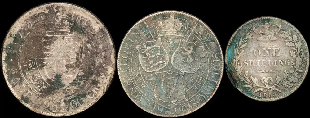 Treasure Coins from the Wreck of the Elingamite - 3 Coin Set product image