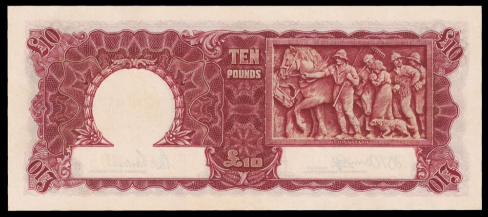 1943 Ten Pound Armitage/McFarlane R59 Extremely Fine