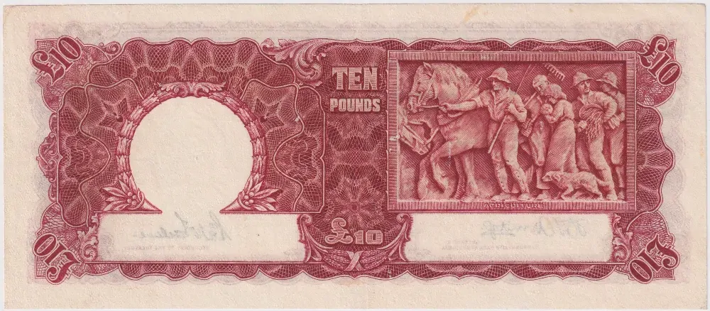 1943 Ten Pound Armitage/McFarlane R59 Extremely Fine