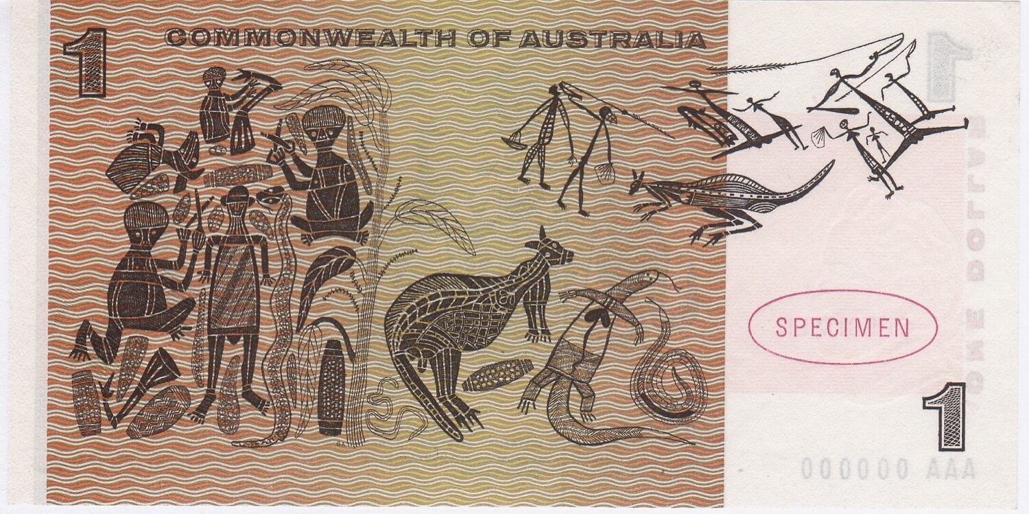 1966 $1 Specimen Note Type 1 Coombs/Wilson Uncirculated