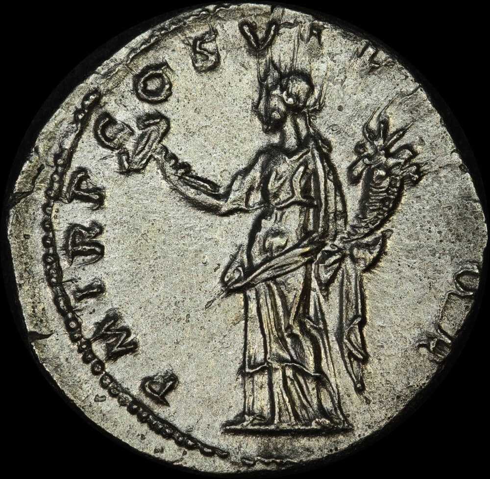 Ancient Rome (Imperial) 114-117 AD Trajan Silver Denarius Felicitas RIC 343 good VF