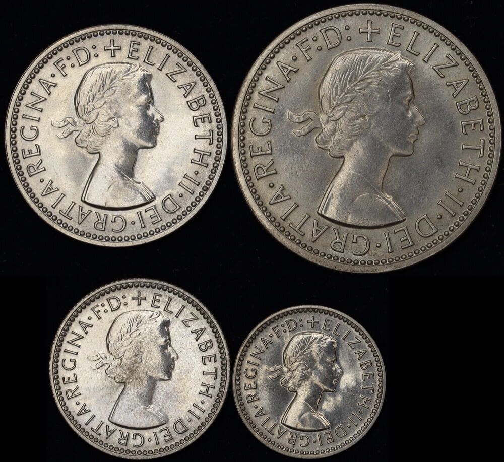 1957 Melbourne 4-Coin Silver Proof Set