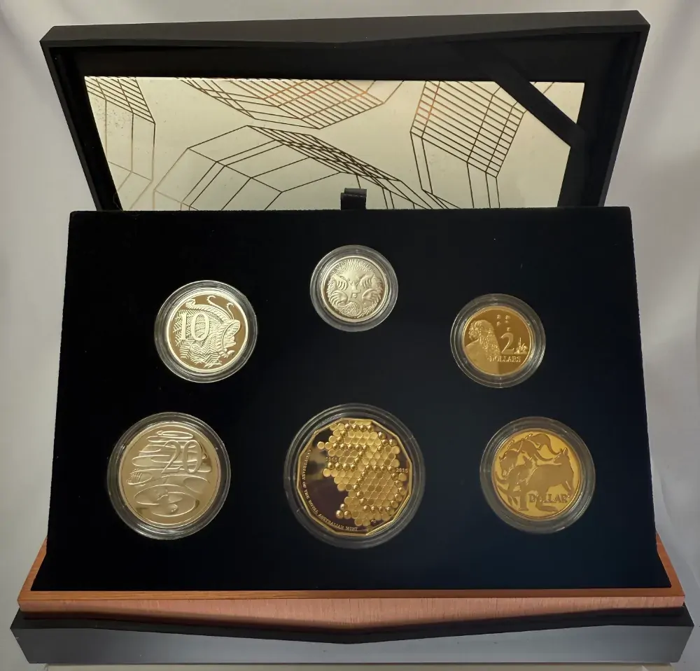 Australia 2015 Proof Coin Set 50th Anniversary of the Royal Australian Mint