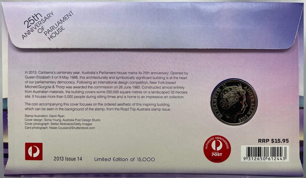 2013 20 Cent PNC 25th Anniversary of Parliament House