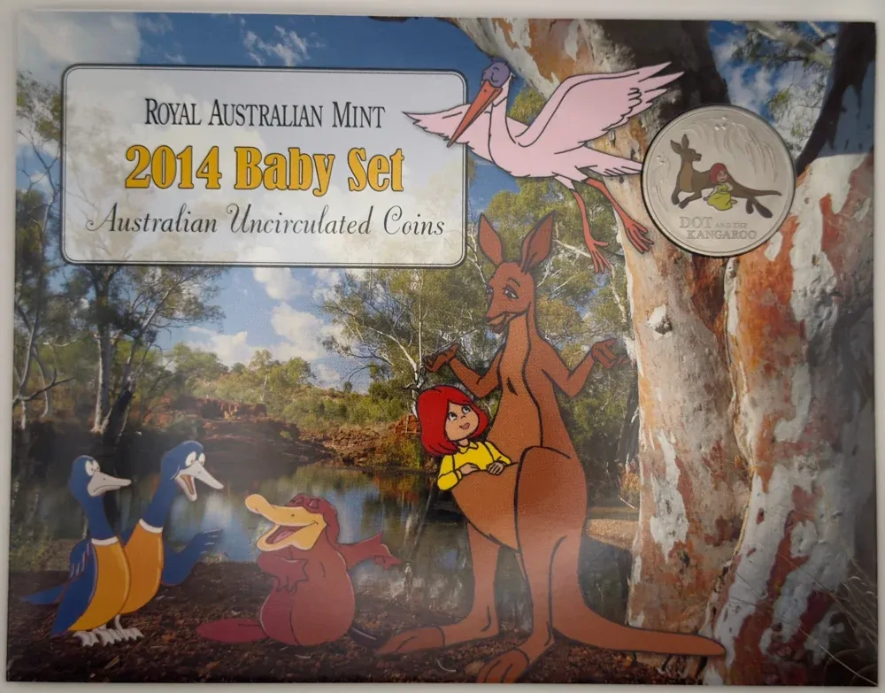 Australia 2014 Baby Uncirculated Mint Coin Set Dot and the Kangaroo