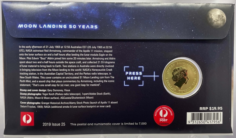 2019 $1 PNC Moon Landing Anniversary - One Small Step product image