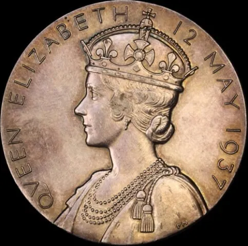 Great Britain Coronation Medal Silver 1937 George VI 32mm
