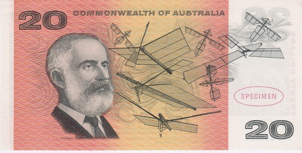 1966 $20 Specimen Note Type 1 Coombs/Wilson Uncirculated