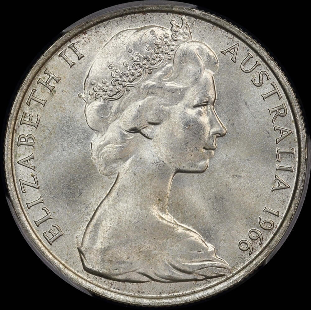 Australia 1966 Fifty Cent Silver Round Choice Unc (PCGS MS 63) product image