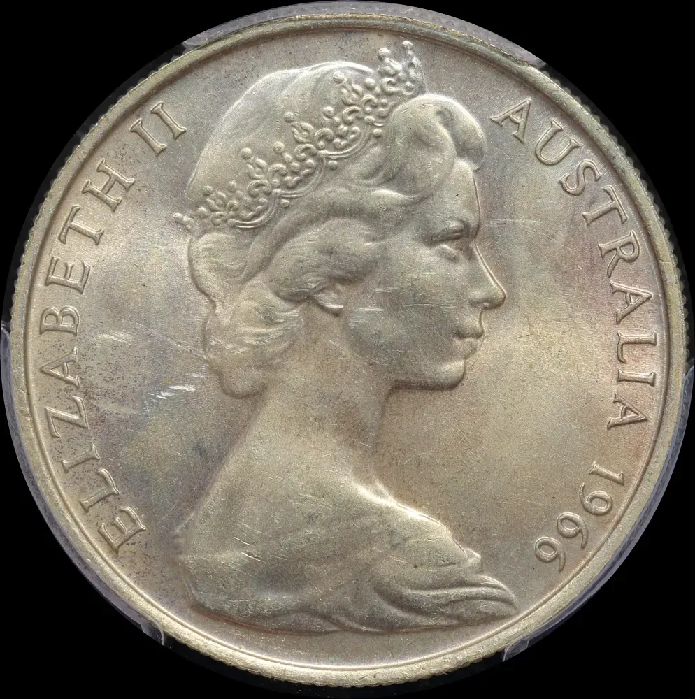 1966 50 Cent Silver Round Gem Unc (PCGS MS65)