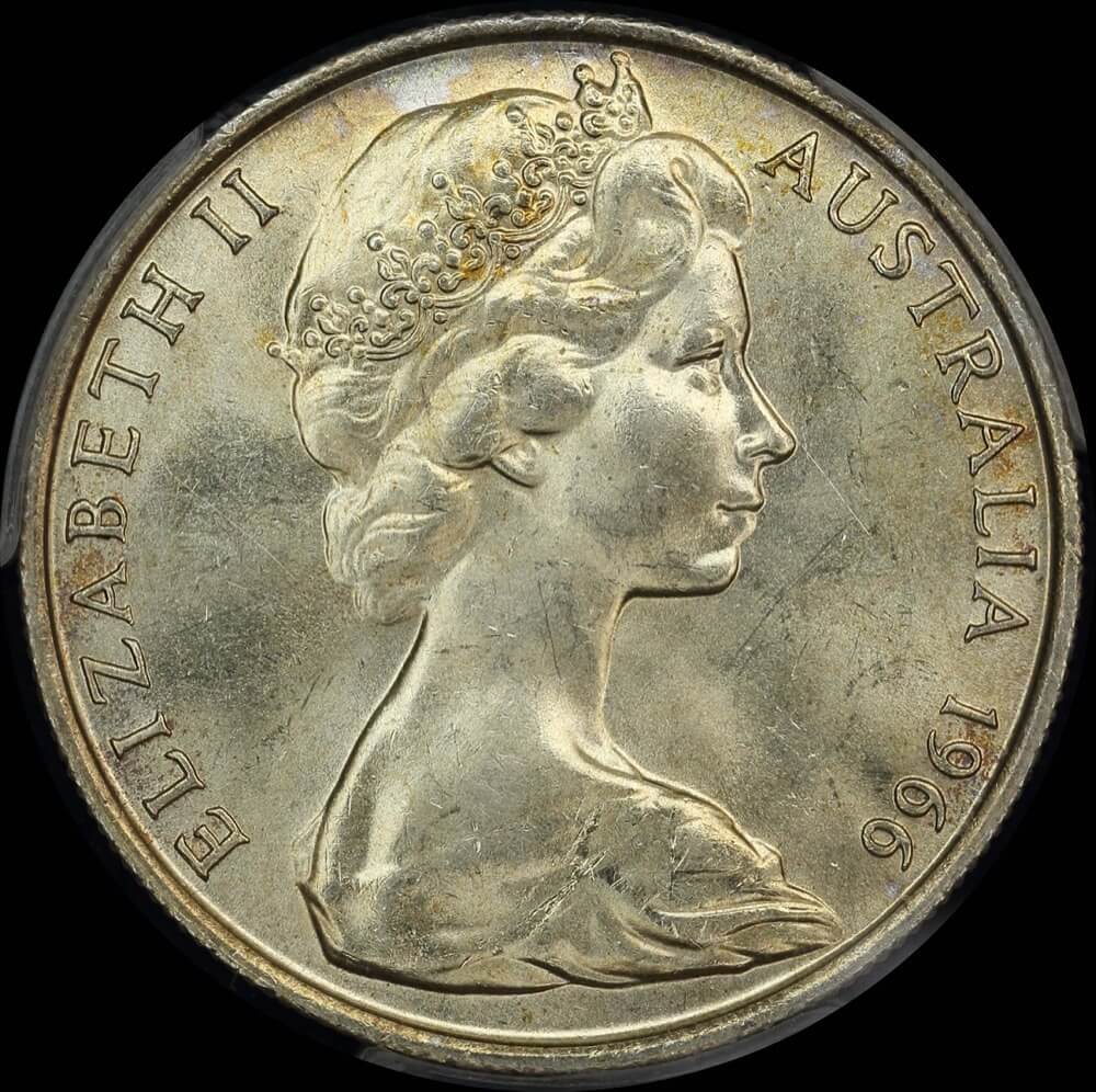Australia 1966 Fifty Cent Silver Round Unc (PCGS MS 62) product image