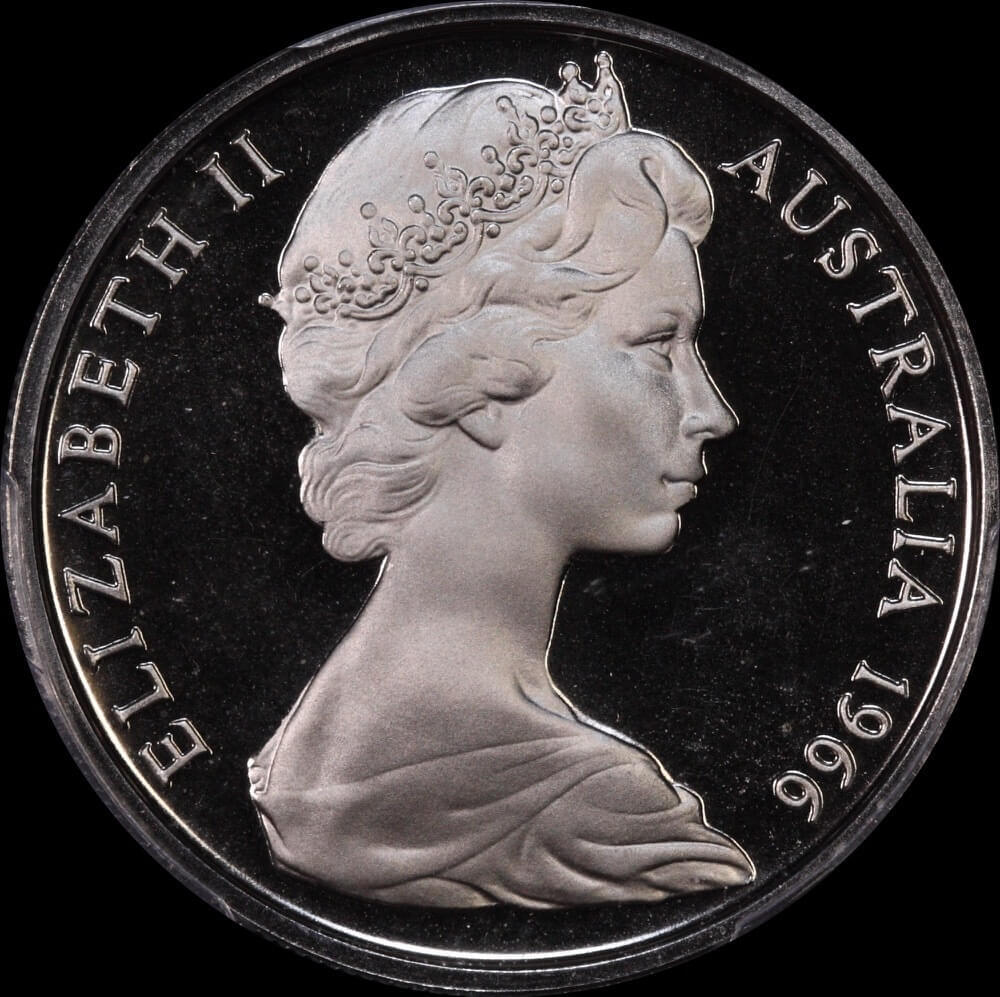 Australia 1966 Canberra 10 Cents PCGS PR 68 DCAM