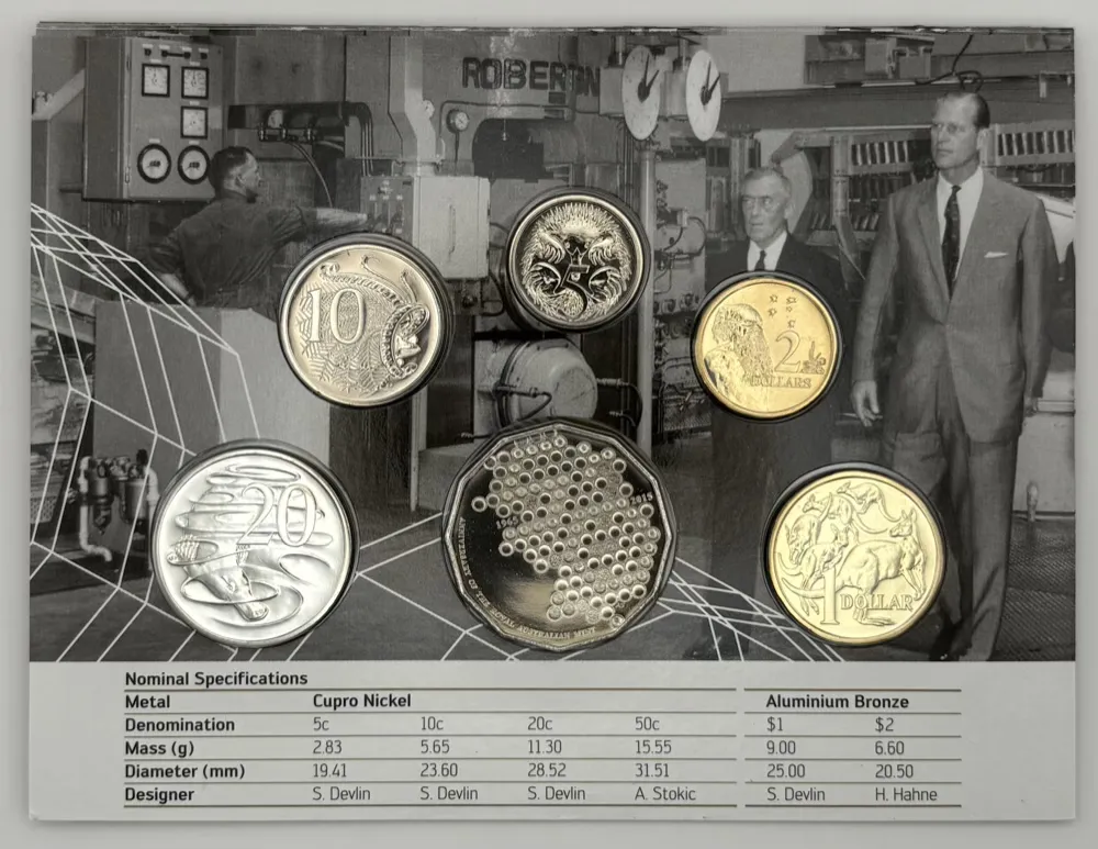 Australia 2015 Uncirculated Mint Coin Set 50th Anniversary of the Royal Australian Mint