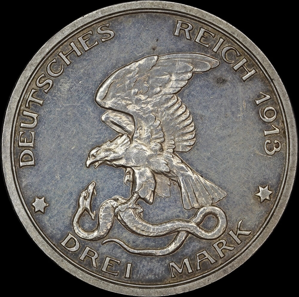 Germany (Prussia) 1913-A Silver 3 Marks Napoleon commemorative KM#535 Uncirculated product image