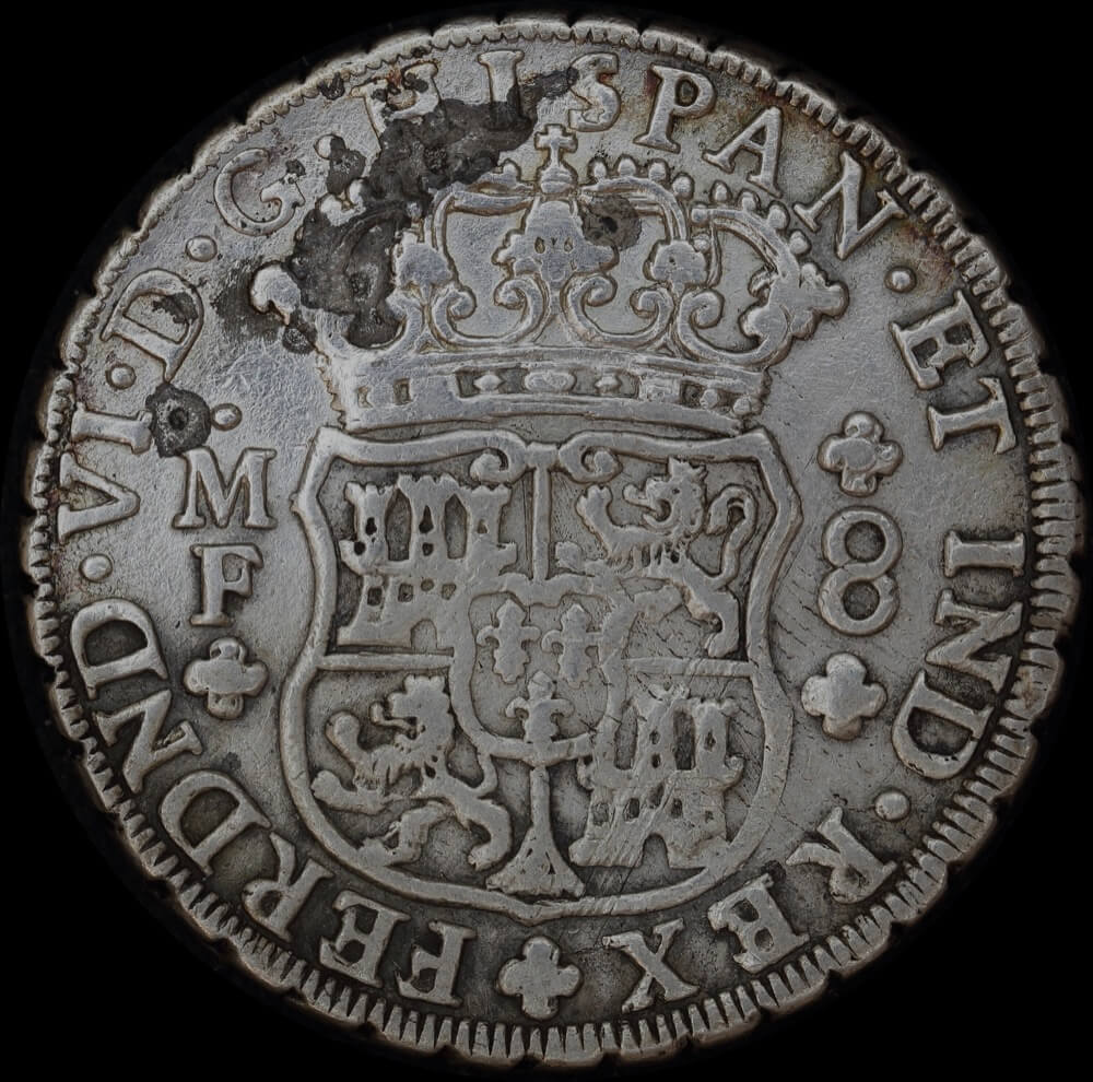 Mexico 1753 Silver 8 Reales KM# 103 good Fine