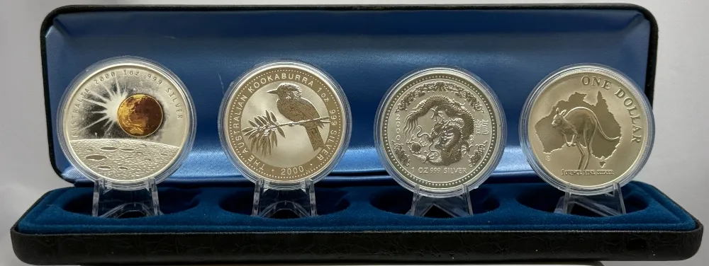 2000 Silver Four Coin Proof Set (4 * 1oz) Millennium
