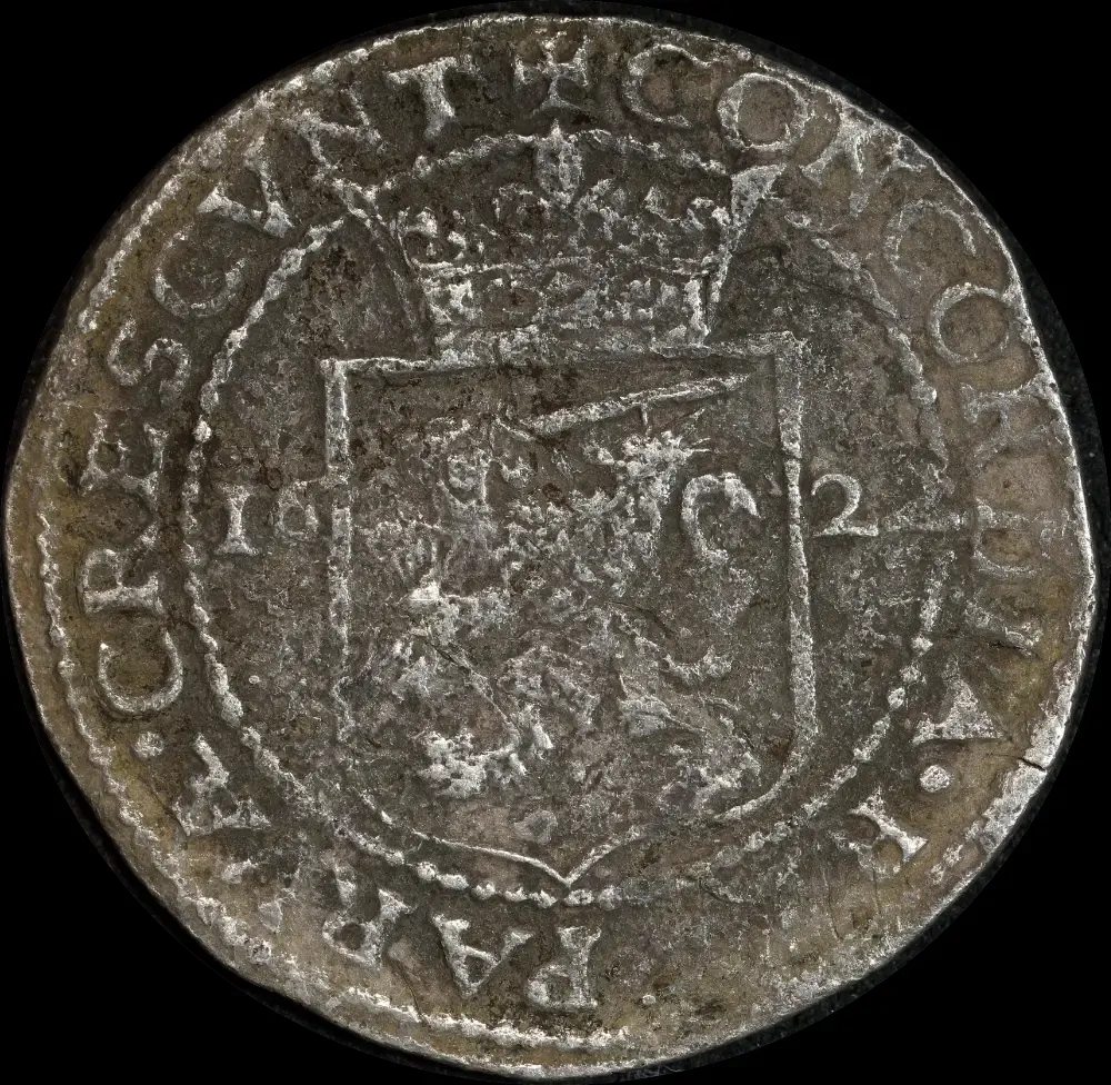 Netherlands (West Friesland) 1622 Silver Rijksdaalder KM#15.1 about VF Ex Batavia shipwreck