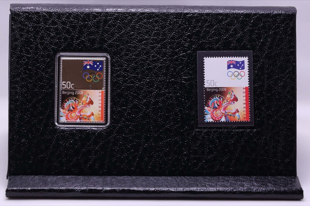 2008 Silver 1/2oz Proof Coin Beijing Olympics Stamp product image