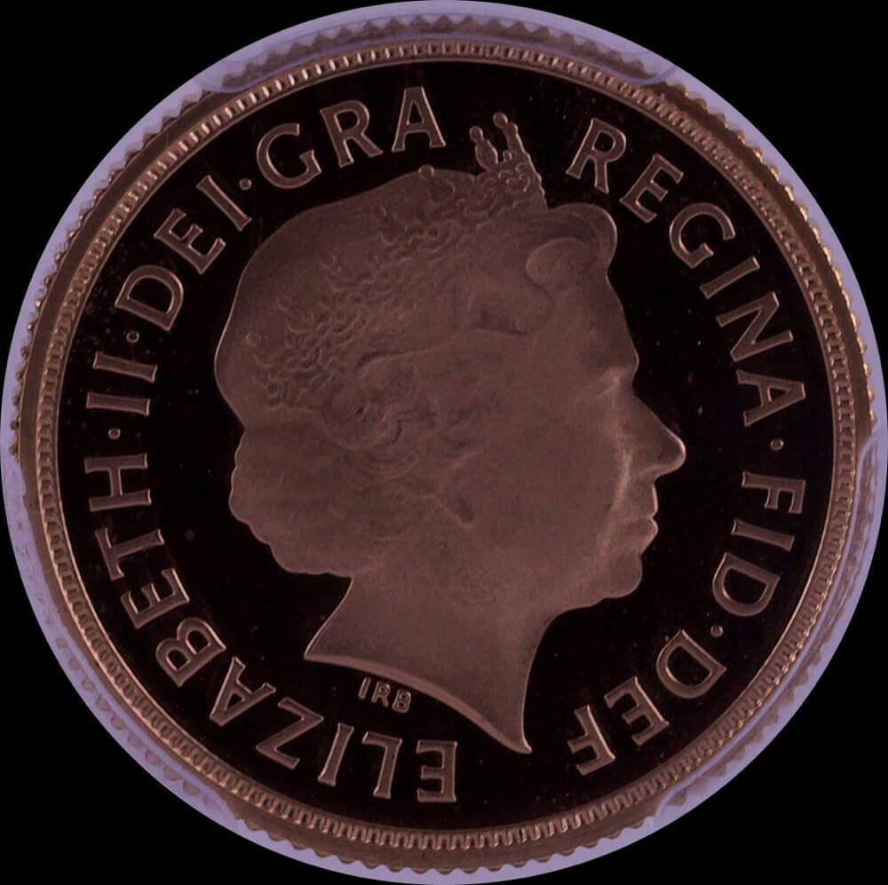 2013 Proof Gold Sovereign First Strike PCGS PR69DCAM product image