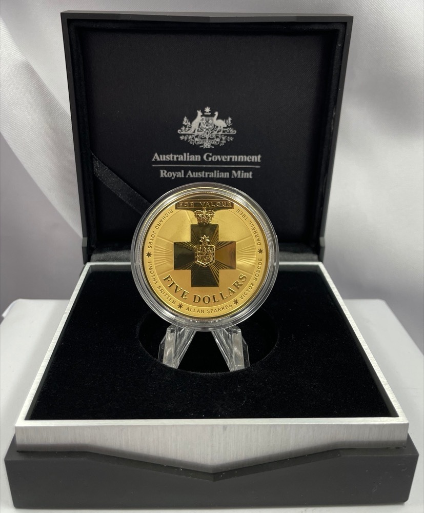 2015 Five Dollar Gold Plated Silver Specimen Bravery product image
