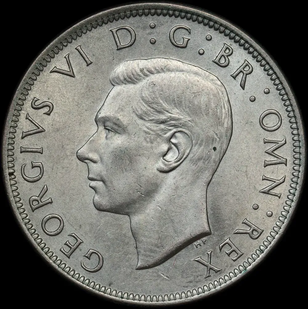 1945 Silver 1/2 Crown George VI S#4080 Uncirculated product image