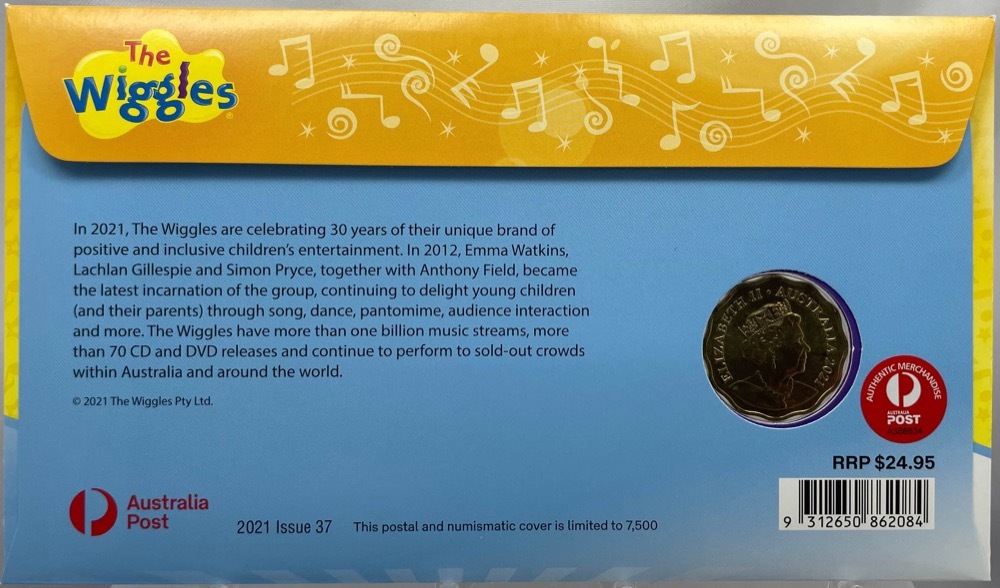 2021 30 Cent PNC The Wiggles - Yellow product image