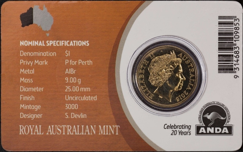 2016 1 Dollar Uncirculated Coin Perth Money Expo  product image