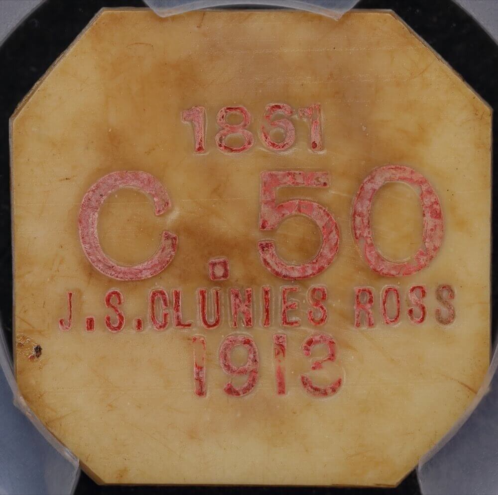 Keeling-Cocos Islands 1913 Ivorine 50 Cents KM#Tn4 PCGS AU50 product image