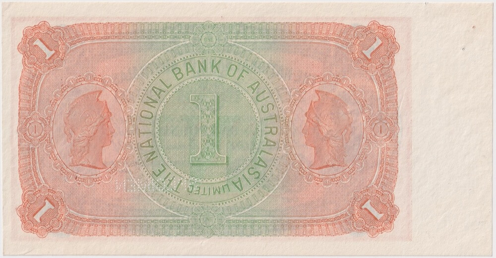 National Bank of Australasia (Adelaide) 1904 1 Pound Unissued Specimen Note MVR# 4a about Unc