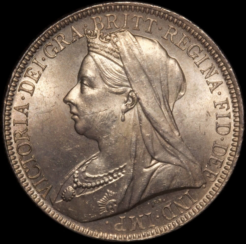1901 Silver Florin Victoria S# 3939 Choice Uncirculated product image