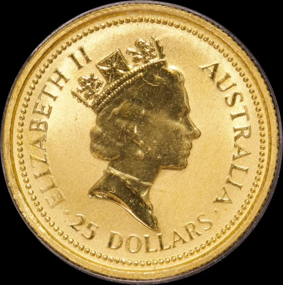 1988 Gold 1/4 Ounce Uncirculated Coin Australian Nugget