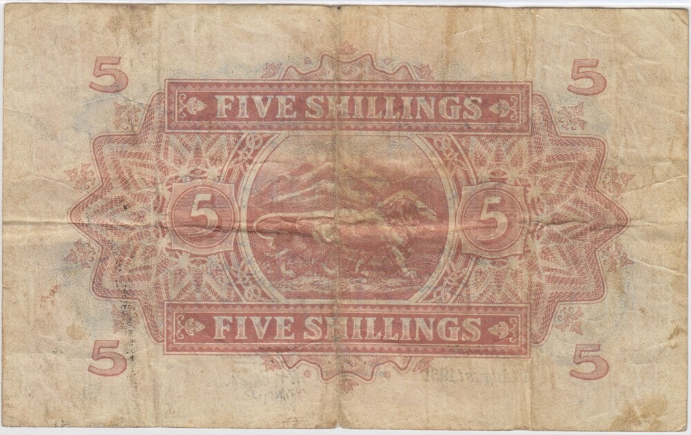 East Africa 1951 5 Shillings Pick#28a Very Fine product image