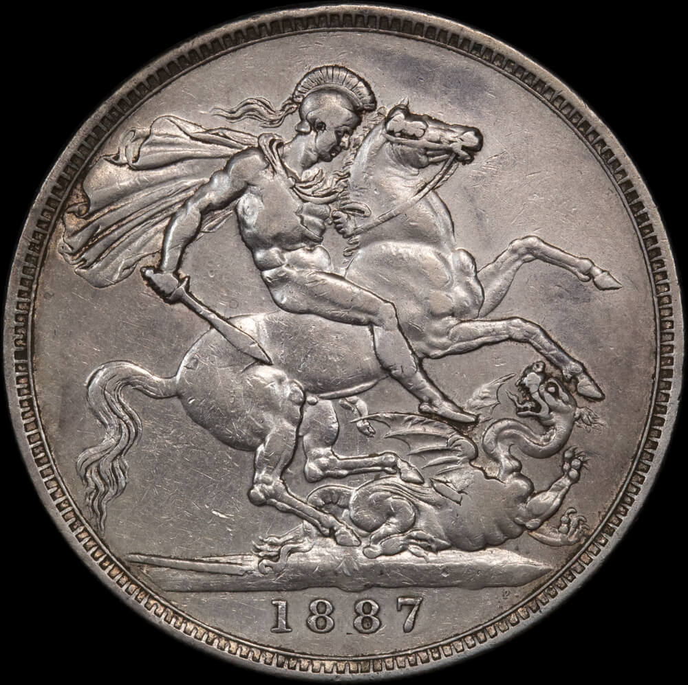 1887 Silver Crown Victoria S#3921 good VF product image