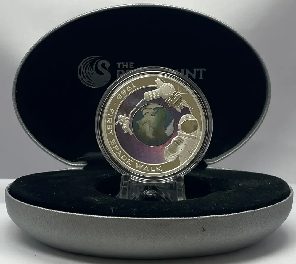 Cook Islands 2009 Silver 1 Dollar Proof Orbit Series First Space Walk
