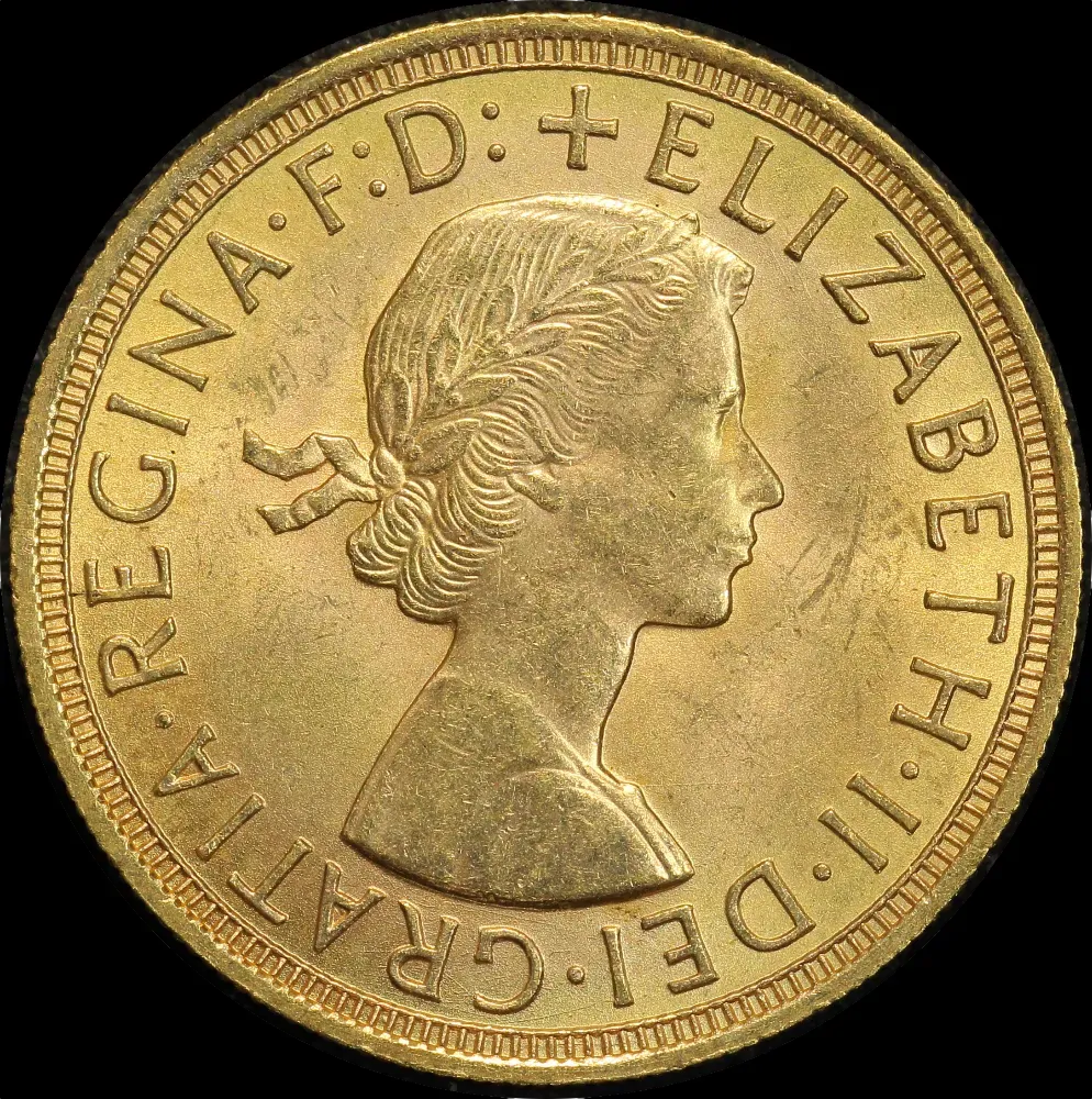 1957 Gold Sovereign Elizabeth S#4124 Uncirculated