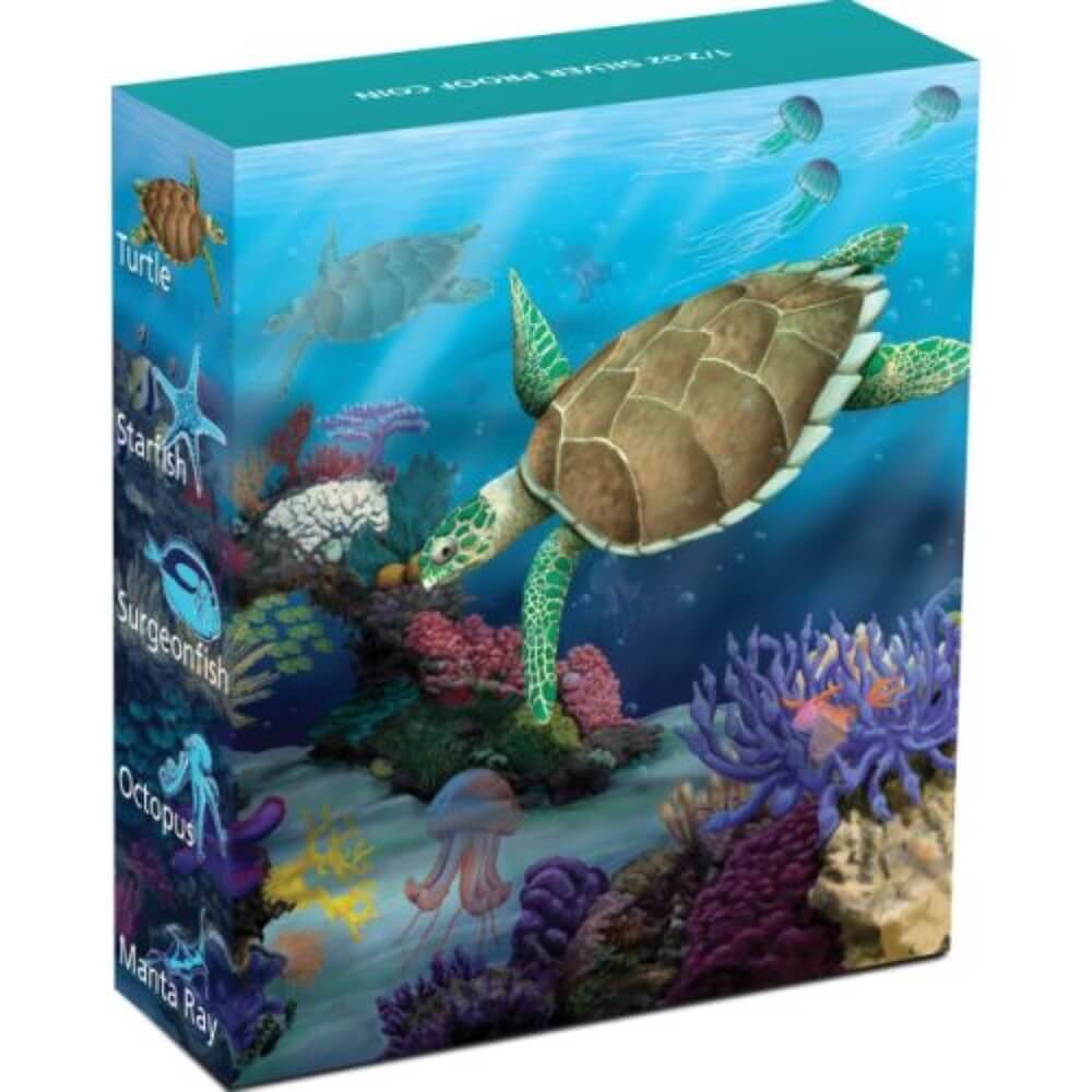 2011 Silver Half Ounce Proof Reef - Hawksbill Turtle product image