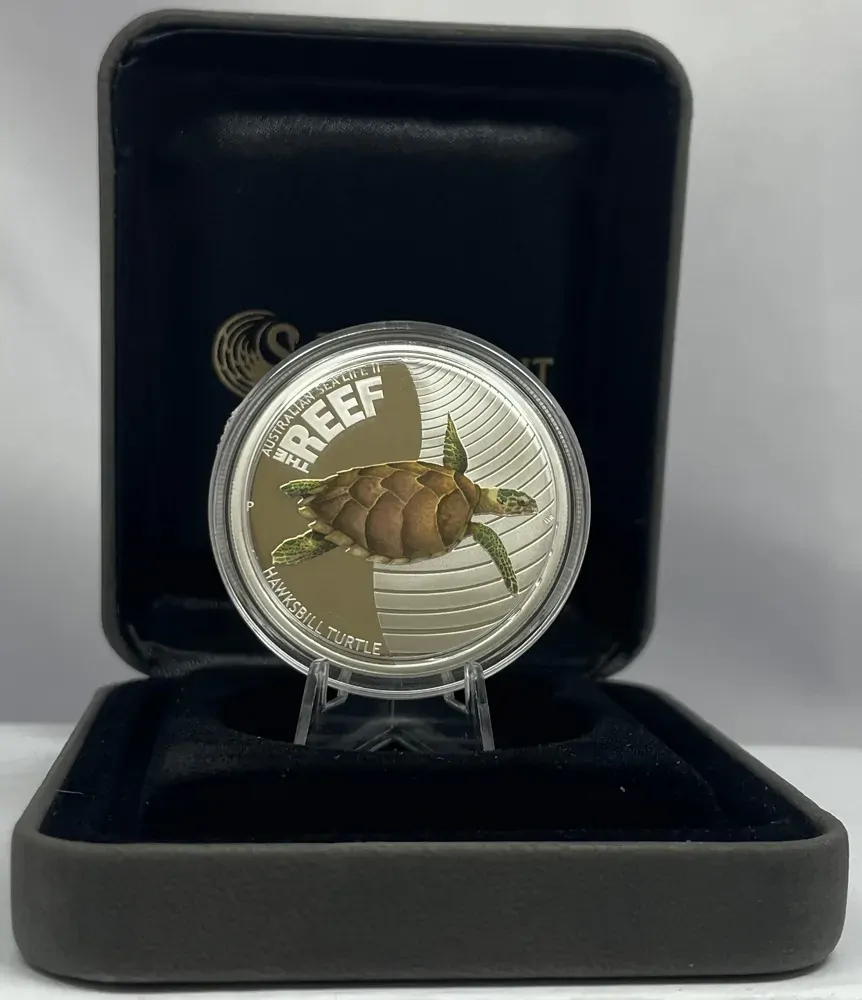 2011 Silver 1/2 Ounce Proof Reef Hawksbill Turtle