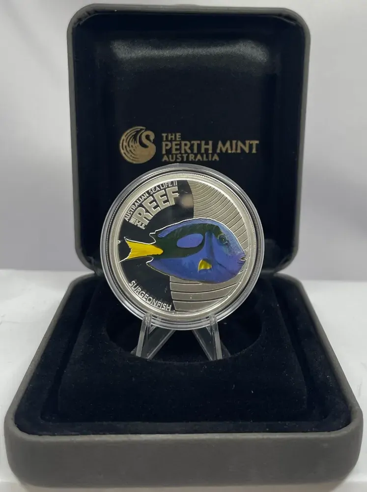 2011 Silver 1/2 Ounce Proof Reef - Surgeon Fish