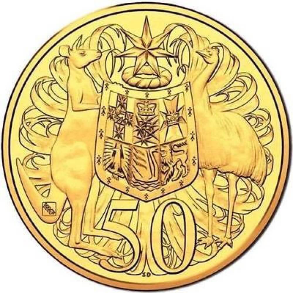 2016 Gold Plated 50 Cent Uncirculated Coin World Money Fair Berlin
