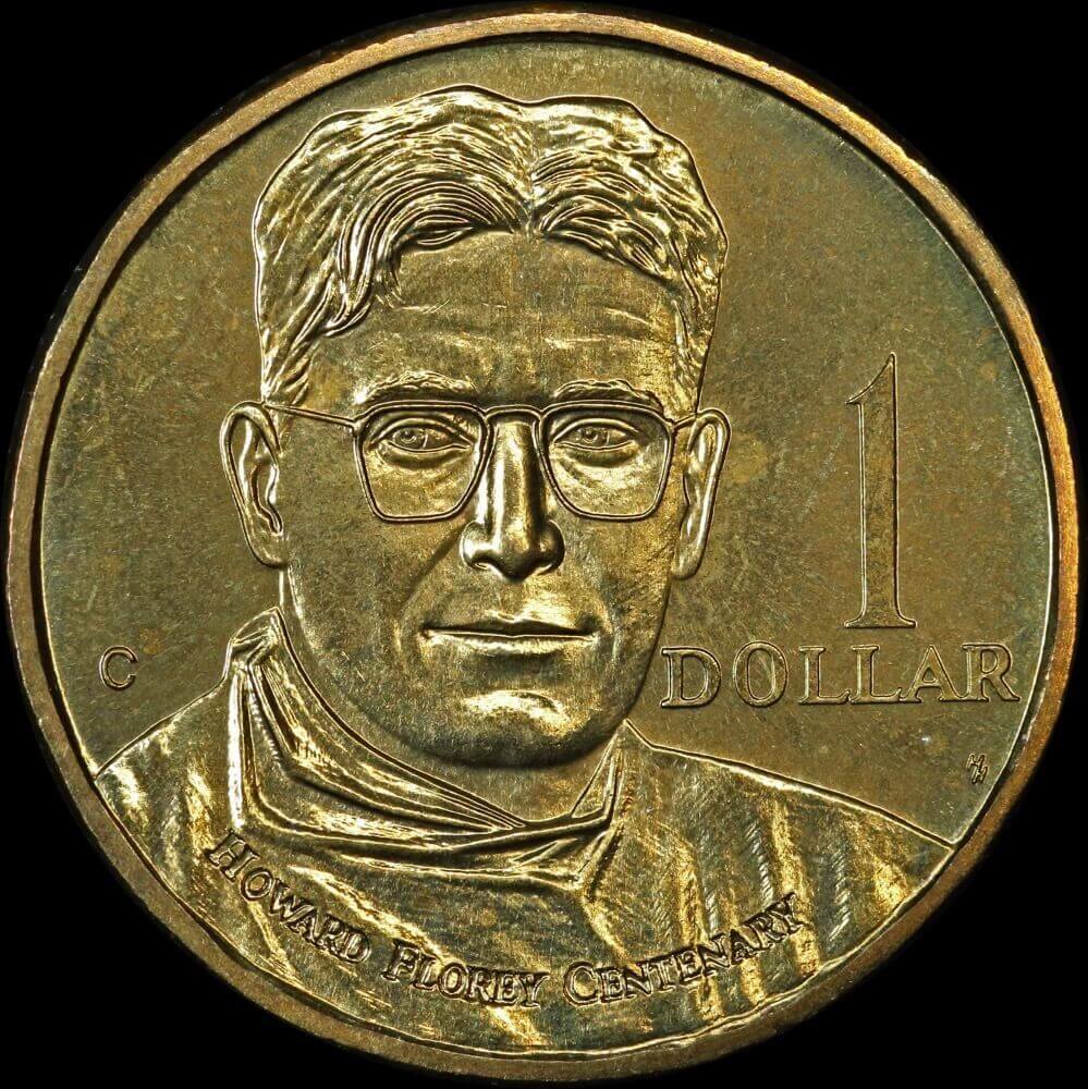 1998 1 Dollar Set of 5 Mintmark Coins Howard Florey 