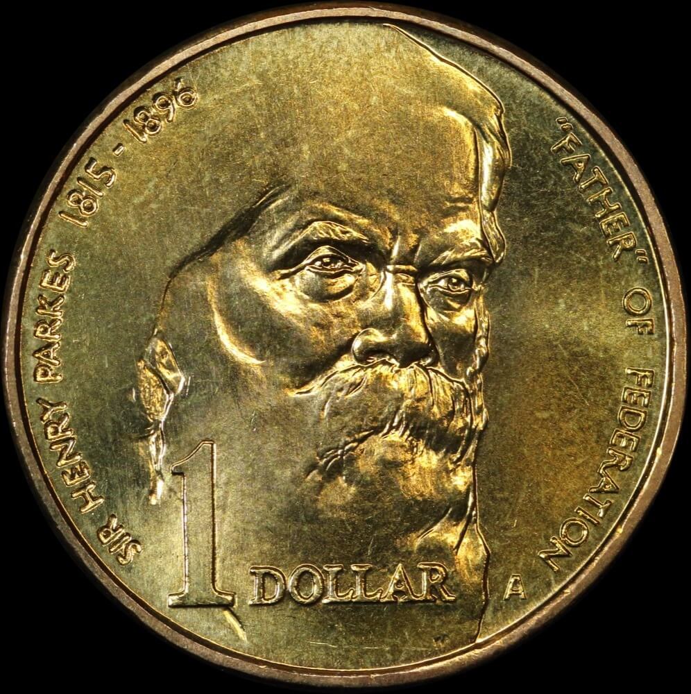 1996 1 Dollar Set of 5 Mintmark Coins Henry Parkes 