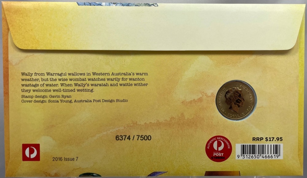 2016 1 Dollar Fair Dinkum Aussie Alphabet PNC - W for Wombat product image