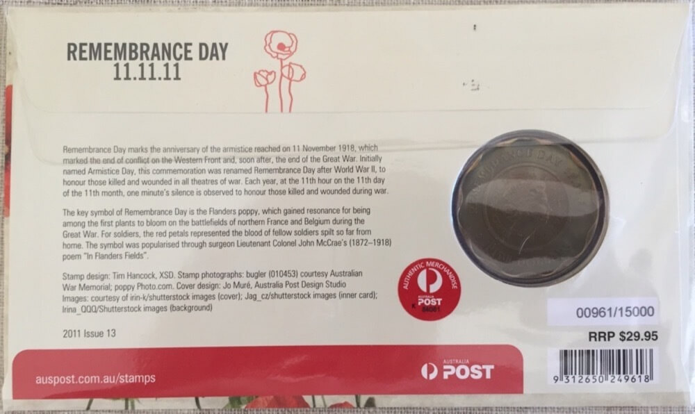 2011 5 Dollar PNC Remembrance Day product image