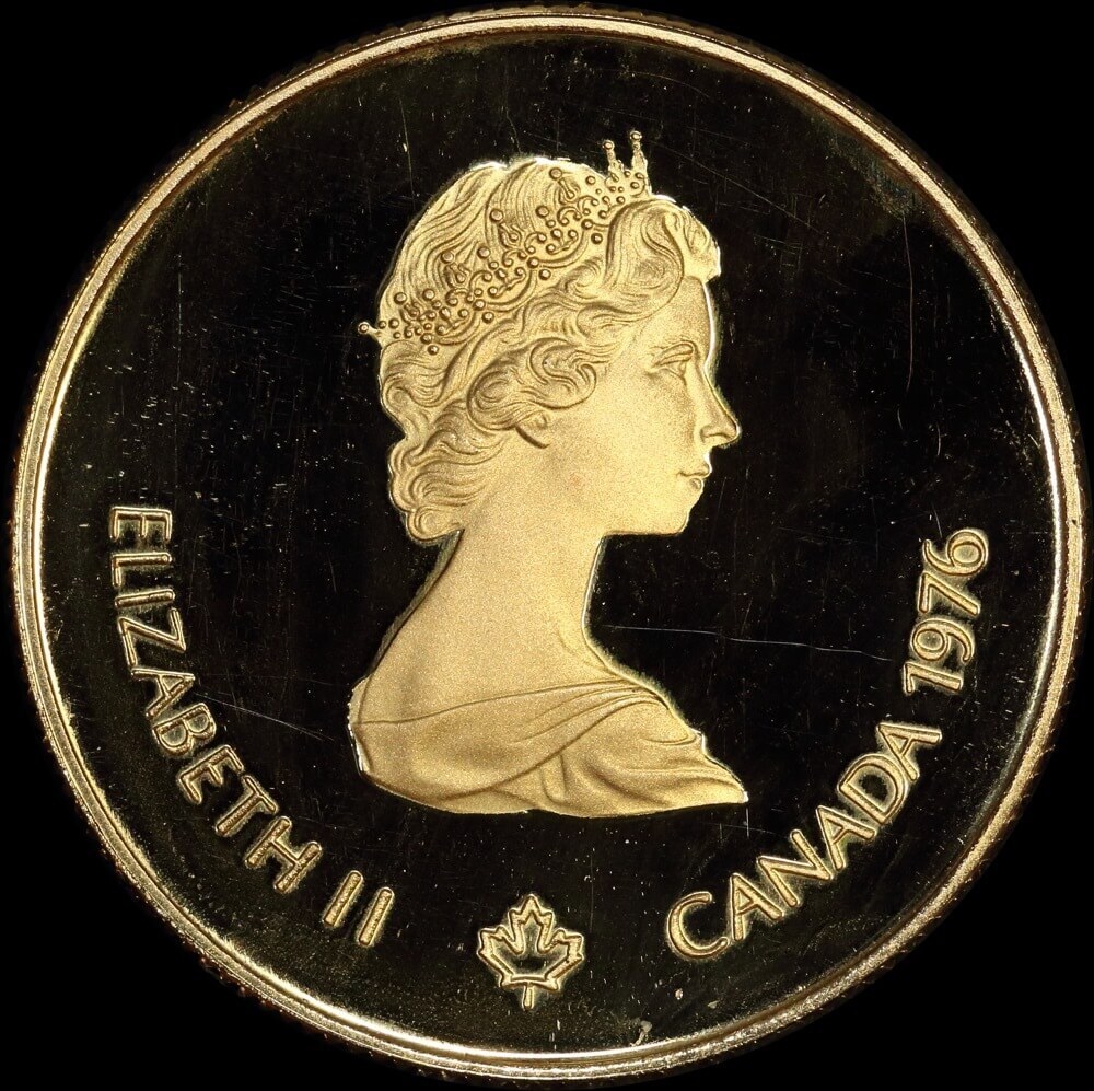 Canada 1976 Gold 100 Dollars Proof Coin KM#116 Montreal Olympics product image