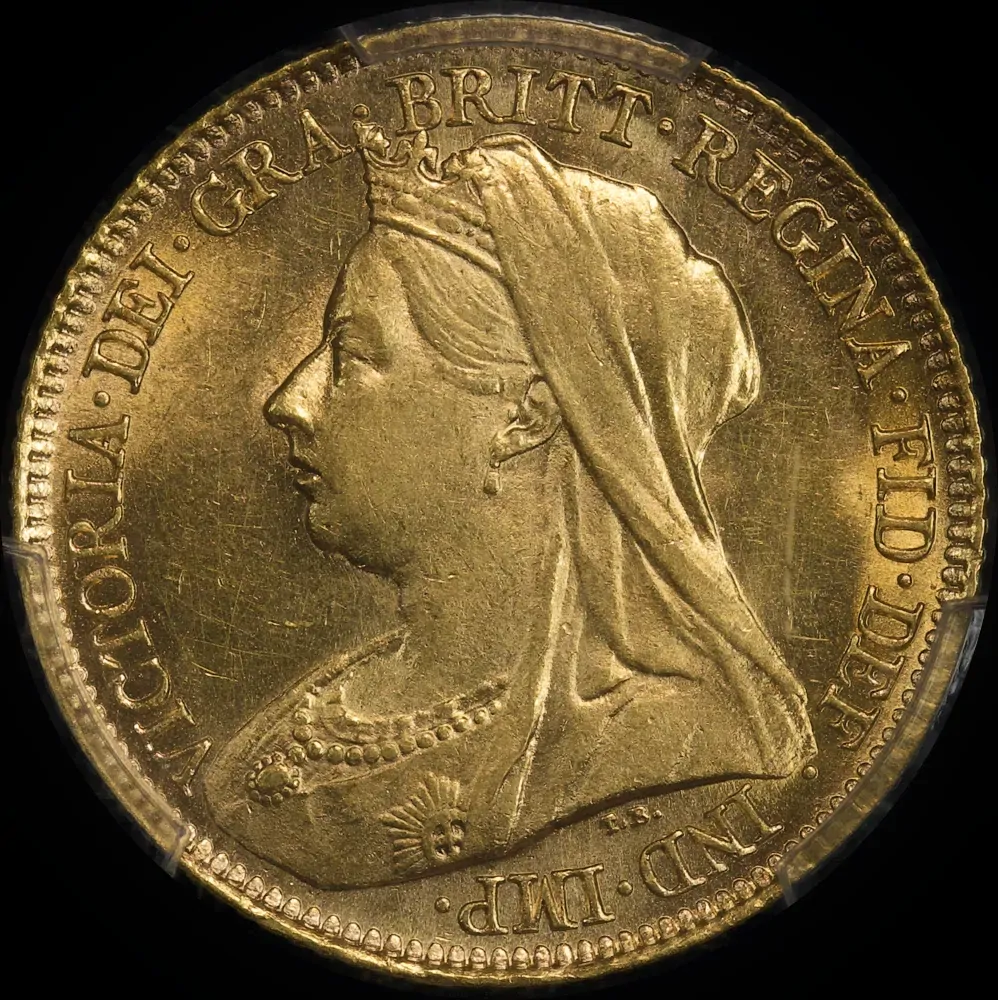 1897 Sydney Veiled Head Half Sovereign PCGS AU58 product image